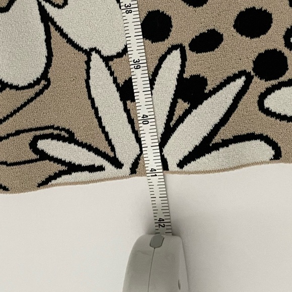 Kwaidan Editions 36 FLORAL JACQUARD PENCIL DRESS IN BEIGE MULTI MIDI - Picture 9 of 13